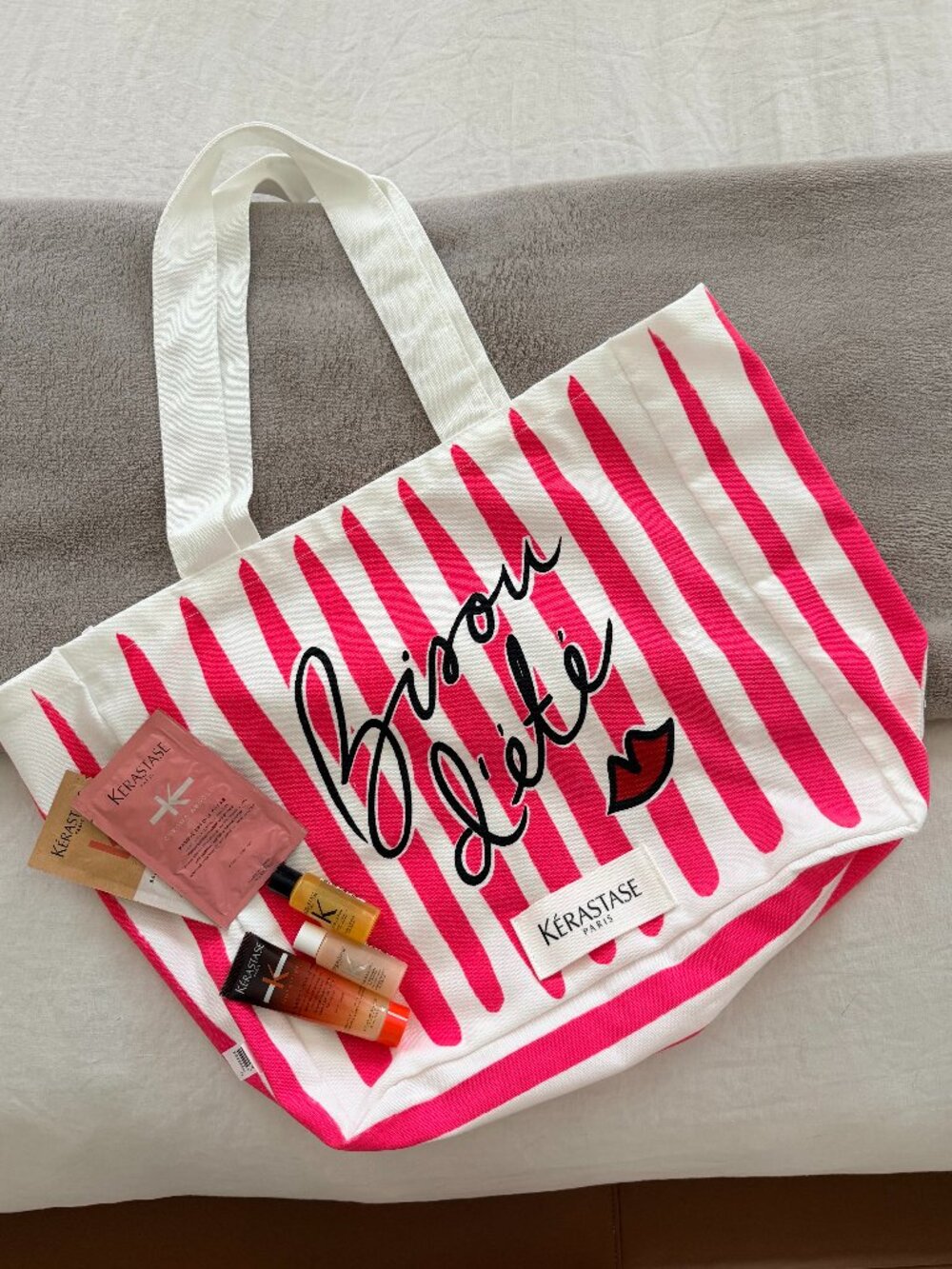 Kerastase Tote Bag and Deluxe Travel-Sized Hair Care Essentials - NWT